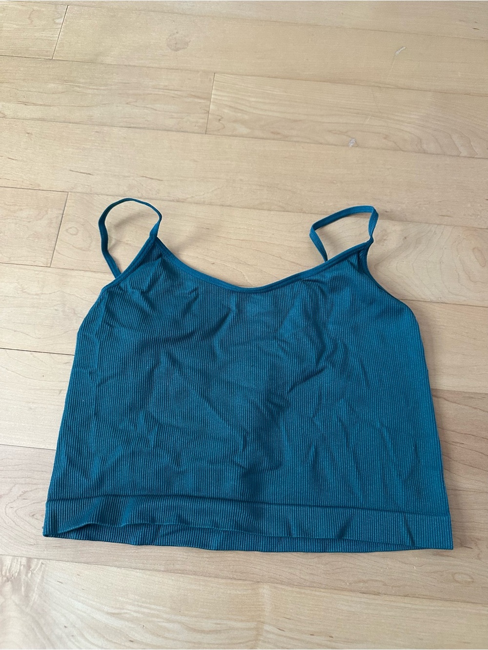 wild fable Teal Ribbed Tank Top